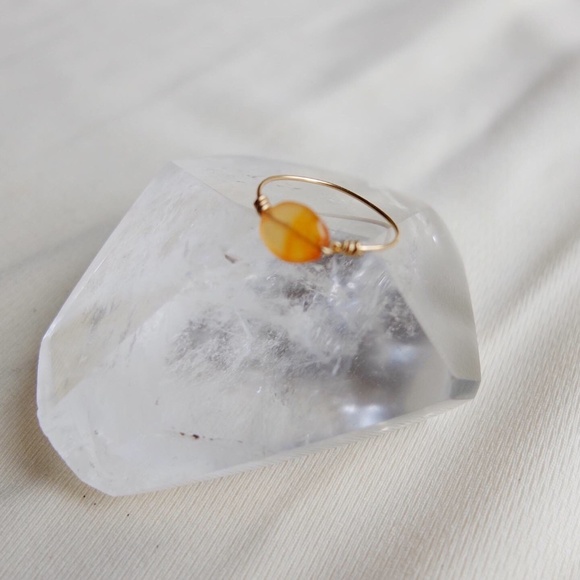 Carnelian Ring in Gold - Picture 1 of 5